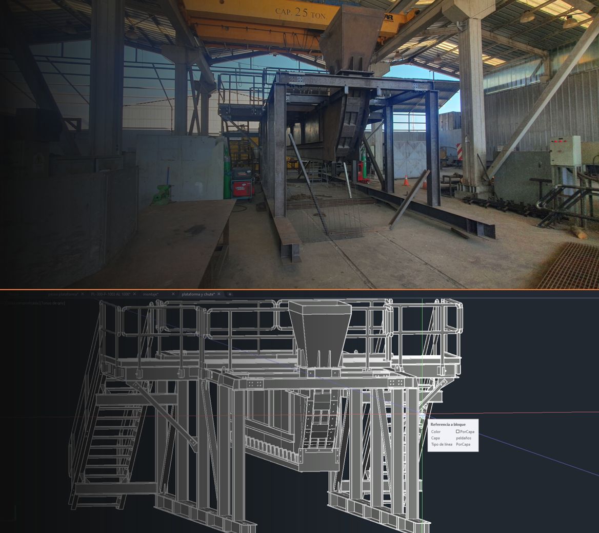 Modelación 3D de una estructura antes de su fabricación